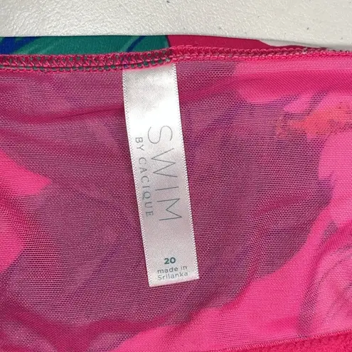 Cacique Swim by 20 Floral One Piece Lightly Lined No-Wire Bathing Suit Swimsuit