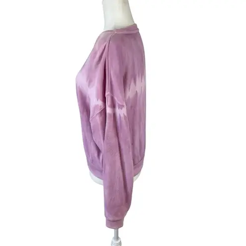 American Eagle  Purple Tie Dye Crew Pullover Size S