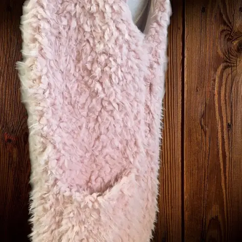 Ashley by 26 International faux fur long vest NWT