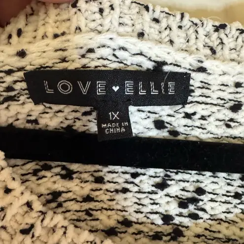 NWT LOVE ELLIE Sweater Pullover Confetti Gray, 1x