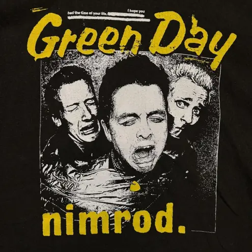 Green Day Nimrod Punk Rock Band T-Shirt Size Large