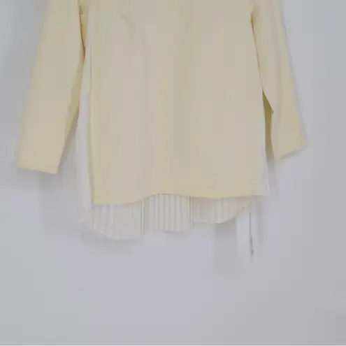 Lululemon NEW  Pleat On Long Sleeve Top Crewneck Cream Women's 6