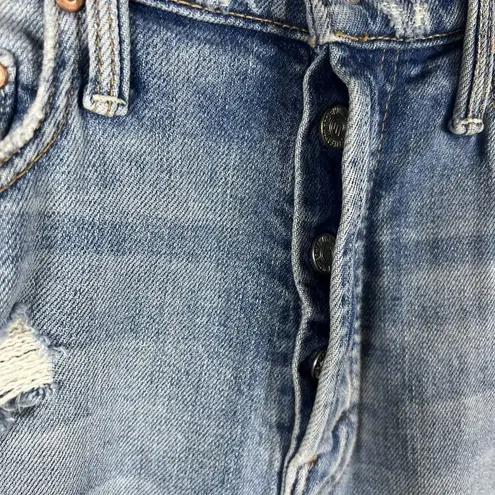 Mother Superior The Tom Cat Jeans In The Confession Wash Size 24 Distressed Boho Blue