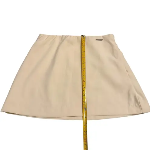 Missguided Misguided Size S Sleeveless Vest & Mini Skirt 2PC Set Cream Beige Preppy NWT