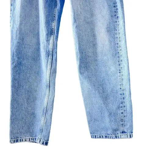 ANINE BING Women's Everly Paper Bag High Waist Jeans in Pond size 24