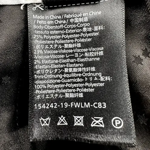 Scotch & Soda Atelier No. 4 Tailored Pants Snakeskin Trim Stretch Black XS NWT