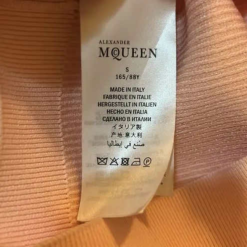 Alexander McQueen Tint Pink Off Shoulder Top Size S
