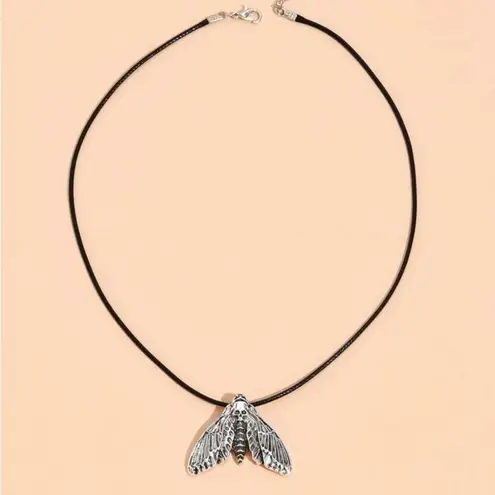 Moth Skull Necklace New