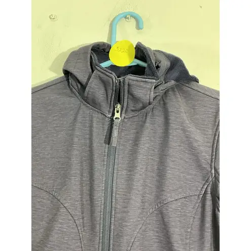 Free Country Womans Chico Navy Zip Up Hood Lined Jacket Small Waterproof