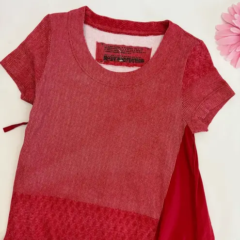 Rundholz Black Label Bubble Balloon Midi Dress In Red Chili Print Lagenlook