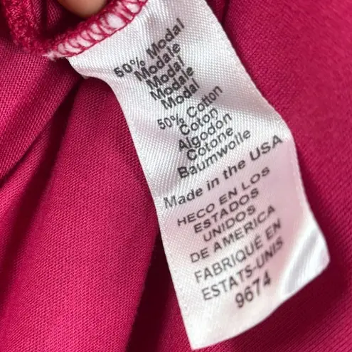 Michael Stars Womens Medium Jam Pink Cali Front to Back Tank Dress Scoop Neck