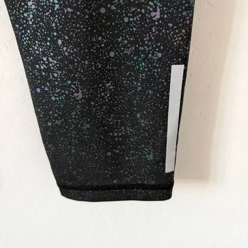 Zyia Active Black Reflective Mirage Light n Tight Hi Rise 7/8 24" Size 14/16