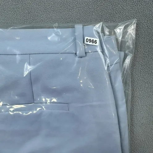 Zara Woman Dress Pants 8 32x27 Light Blue Mid Rise Button Career Business Casual Size 6