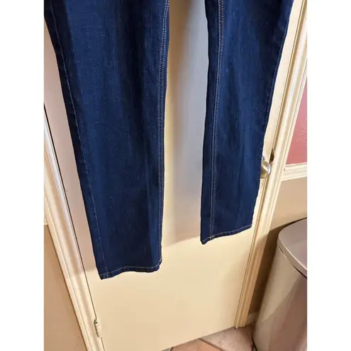 Rushers Mens Dark Blue Denim Jeans Straight Fit Size 38 Cotton Blend Classic Des