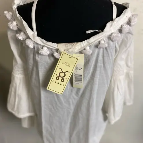 #317 FIGUE The Anita Cotton Top White