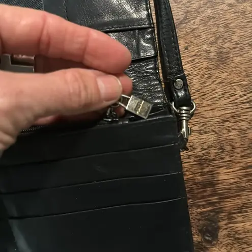 Perlina black leather crossbody bag great for travel everyday use quality made