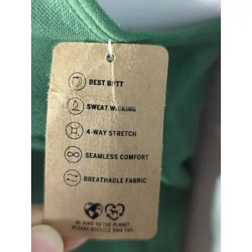 PINK - Victoria's Secret  Active Green V-Neck Open Back Yoga Romper Size XS‎ NWT