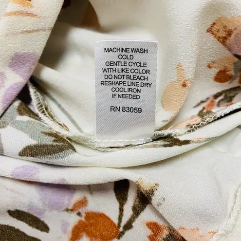 Drew Floral Print Cropped Blouse