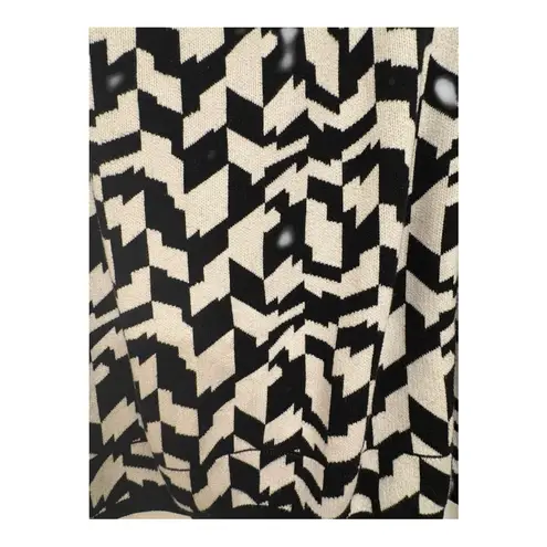 Future Collective Broken Houndstooth Cropped Festival Sweater Women’s 3X Black