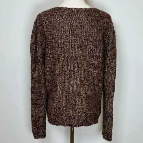 MOTH | Anthropologie Brown Bronze Knit Sweater Wool Mohair Blend Women’s Small