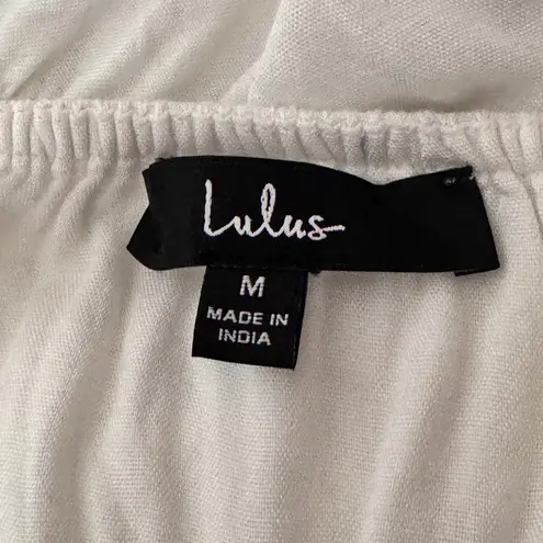 Lulu's Cream Halter baby doll farmhouse style top White Size M