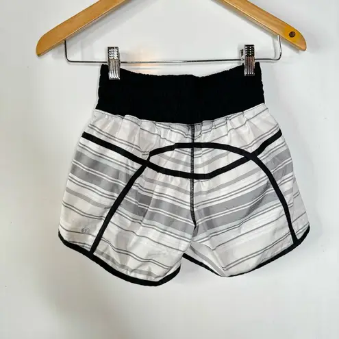 Lululemon  Tracker Short II 2-way Stretch Mini Groovy Stripe Dune Size 4