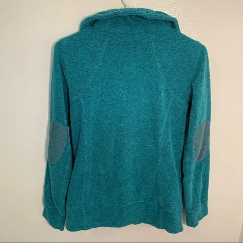 Lole Tradition Cardigan Full Zip Teal Black Marl