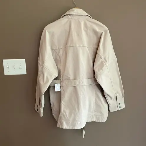Free People NWT‎  Clyde Shirt Jacket Mineral Large
