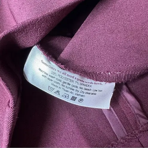 MM.LaFleur Annie V Neck Sleeveless Sheath Dress in Claret Burgundy Sz 4