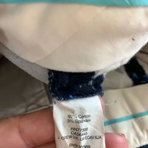 J Crew stretch chino short size 6 Blue