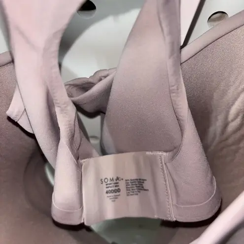 Soma Women's Front-Zip High Impact Sports Bra - Silver Taupe Size 40DDD