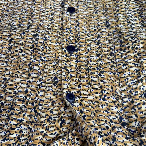 Ellen Tracy Linda Allard for Silk Blouse Top Button Down Size 12 Pockets