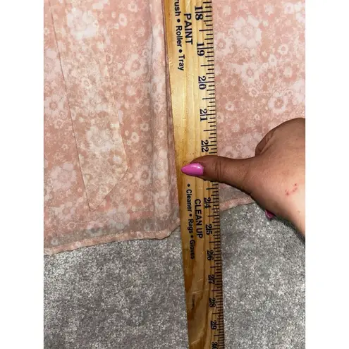 Rebecca Minkoff  Women Viko pink floral Tie Neck Long Sleeve Top size‎ S