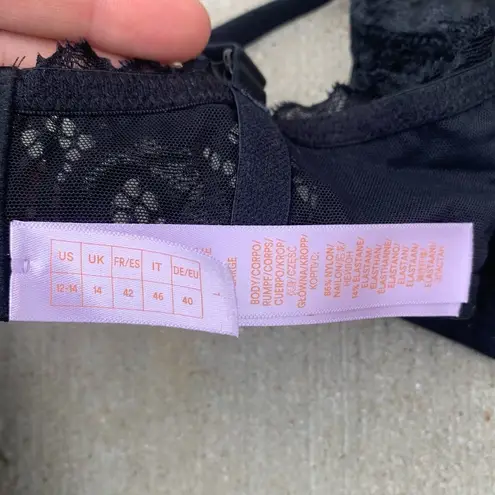 Savagexfenty New Fenty Savage Large Black Lace Fast Lane Fashion Bralette