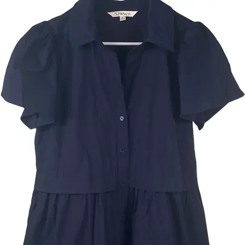 52seven Dress Women's Size Large Navy Blue V