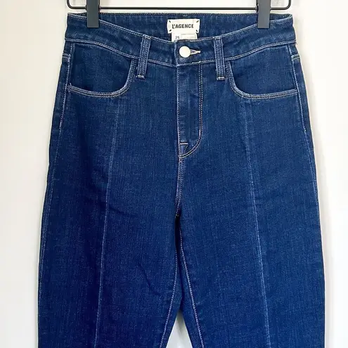 L'Agence NWT Beatrix High Rise Baby Boot with Slit Blue Jeans - Size 25