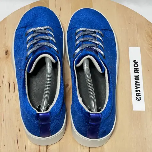 Revitalign Orthotic x Shawn Killinger Malibu Blue Velvet Sneaker NWOB