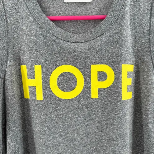 Sol Angeles Hope Tank Top Size Small Gray Yellow Cotton Blend Casual Sleeveless