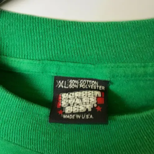 1990 Vintage Screen Stars Best St Patrick's Day IWS Trash Bash T Shirt Green XL