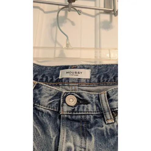 Women's Moussy Vintage Denim Shorts Blue, Size 28 Blue