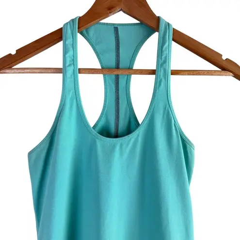 Lululemon Racer Back Training Workout Tank Top Stretchy in Turquoise, Size XS Blue