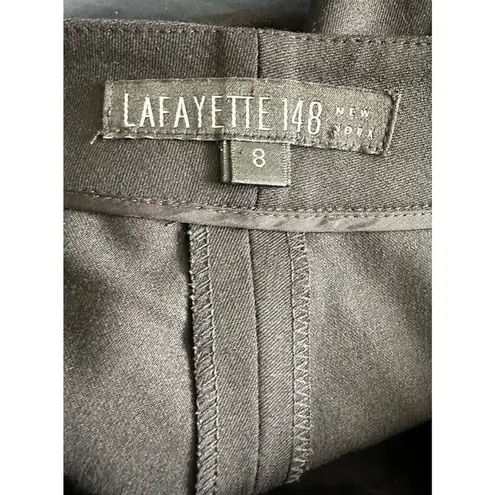 Lafayette 148 NY Women's Bermuda Suit Shorts Black 8 Stretch Career Separates