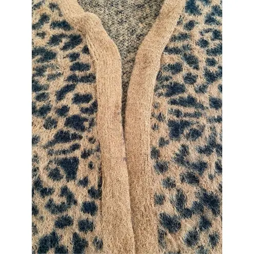 Maurice's  Leopard Print Cardigan Casual Career Workwear Winter