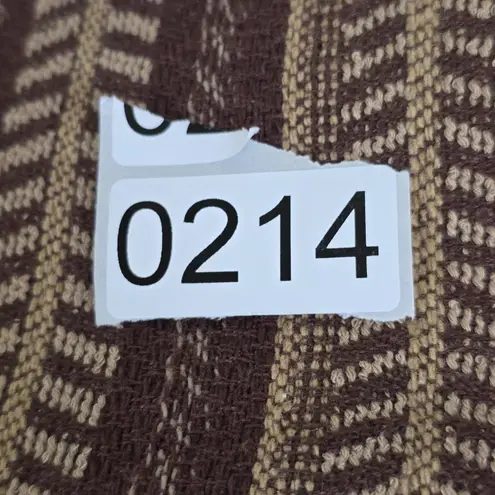 Bob Timberlake Skirt Womens 2 Brown Tan Striped Fringe Boho Lined Pockets New - Image 12