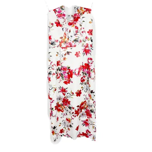 Black Halo NWT Eve Lena Sheath Midi Dress in Floral Fire Blossom Size 2 NEW