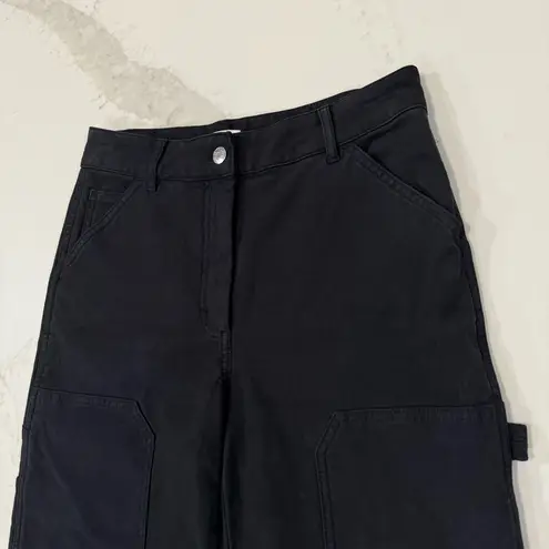 Wilfred Free x Aritzia Brennan Knee Patch Utility High Rise Pants Womens 6 Black - Image 10