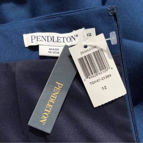 Pendleton Midnight Navy Wool Pencil Skirt