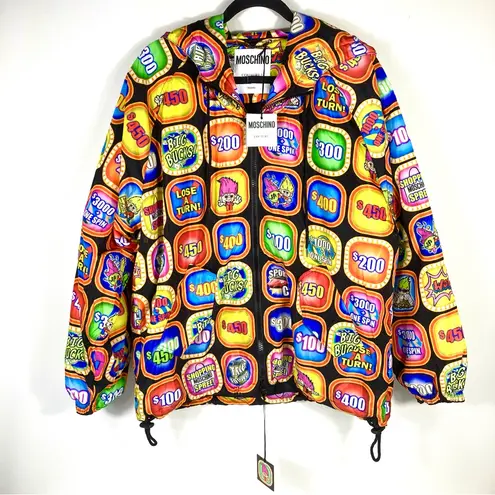 Moschino x Good Luck Trolls Nylon Hooded Bomber Jacket 6 US NWT