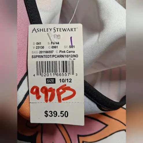 Ashley Stewart NWT VINTANGE 70 Exchange Pink and Orange Women's