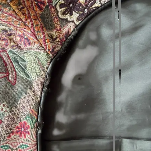 Hemant & Nandita Womens L Embroidered Boho Jacket Studded Cotton READ Brown Size L